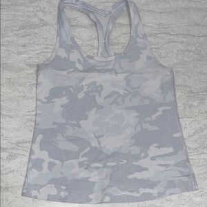 LULULEMON WHITE CAMO TANK TOP